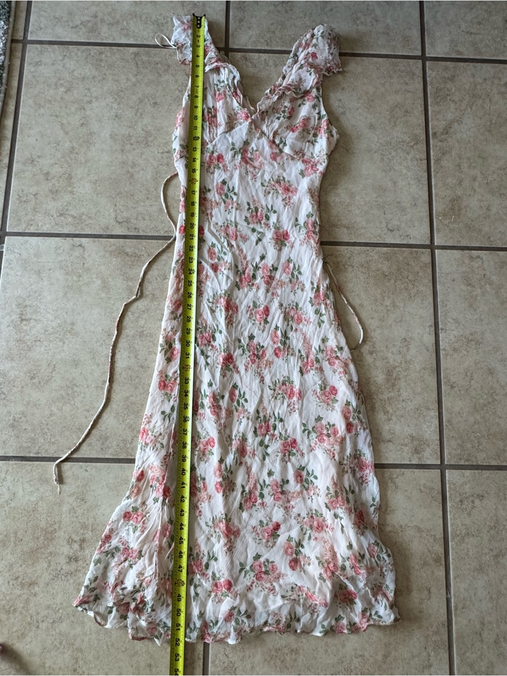 Mango V Neck Floral Maxi Dress - Picture 11 of 11